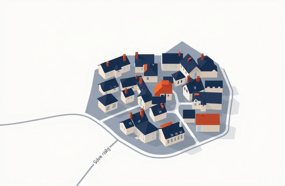 Carte du secteur d'intervention autour de Biot (06410)